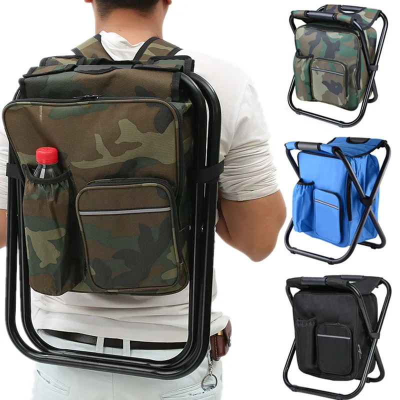 Fishing Equipment Bag - 2 in 1 Folding Fishing Chair
