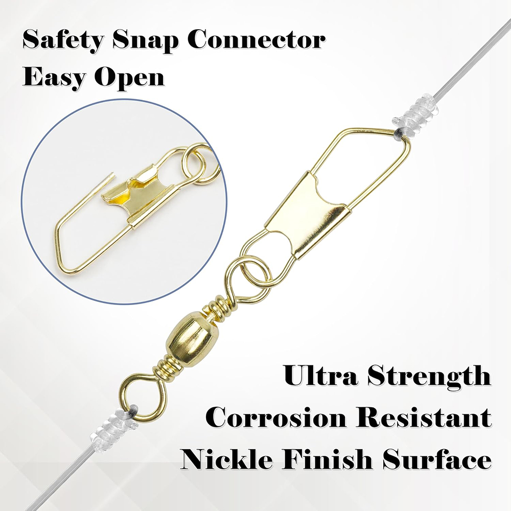 50Pcs Gold Fishing Barrel Swiv - đánh giá và giá Fishing Equipment Cheap