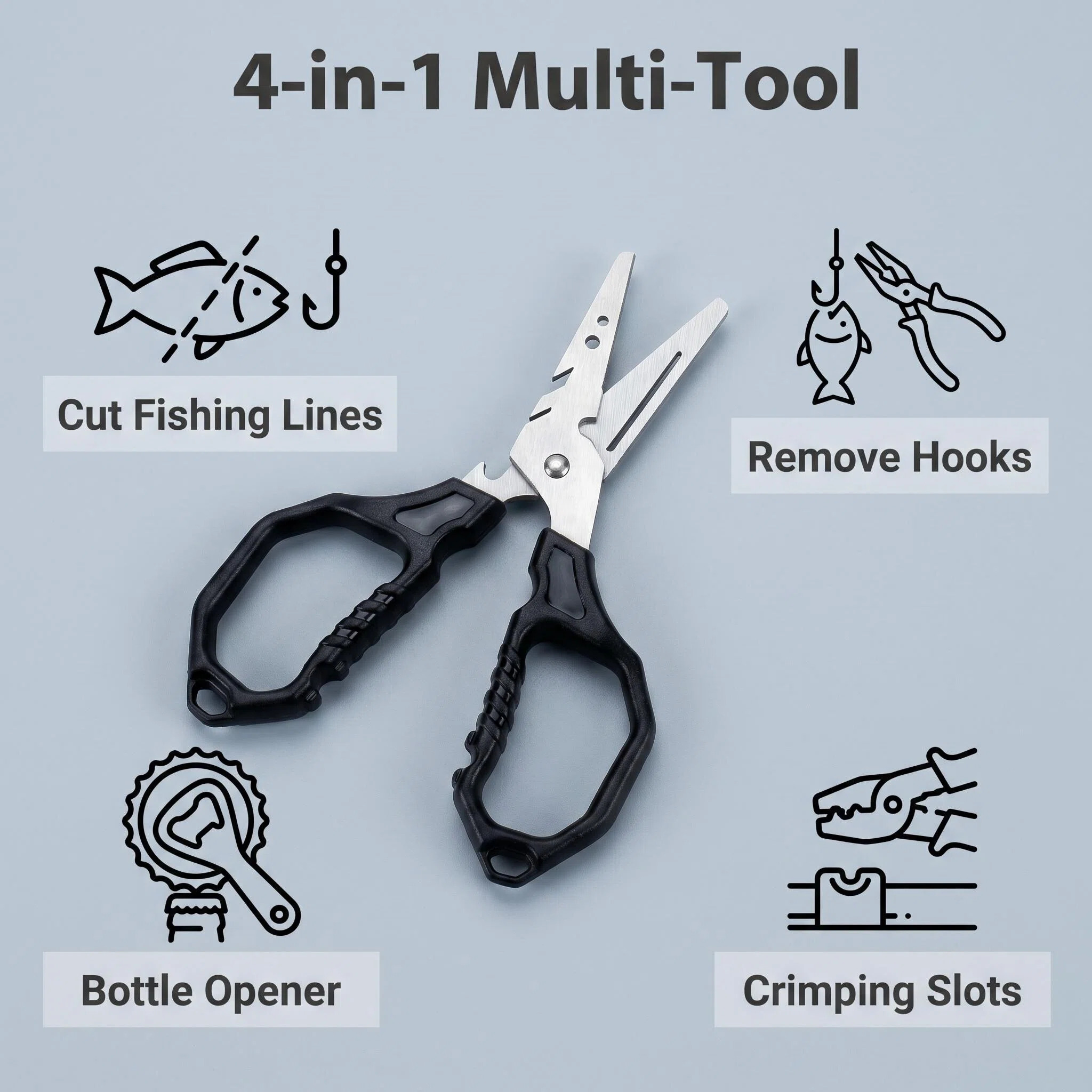 Multifunctional Fishing Scisso - đánh giá và giá Fishing Equipment Price