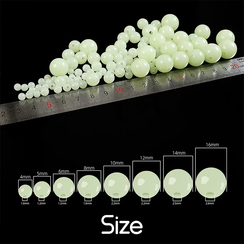 100pcs/bag Luminous Beads 4mm  - đánh giá và giá Fishing Equipment Bag