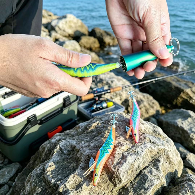 Squid Hook Corrector Squid Jig - đánh giá và giá Fishing Equipment Carp